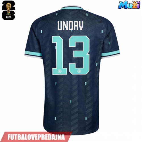 Lacne Muži Futbalové dres Nemecko Deniz Undav #13 MS 2026 Krátky Rukáv - Preč